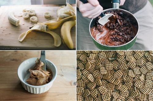 鲜香蕉脆皮巧克力糖果制作教程