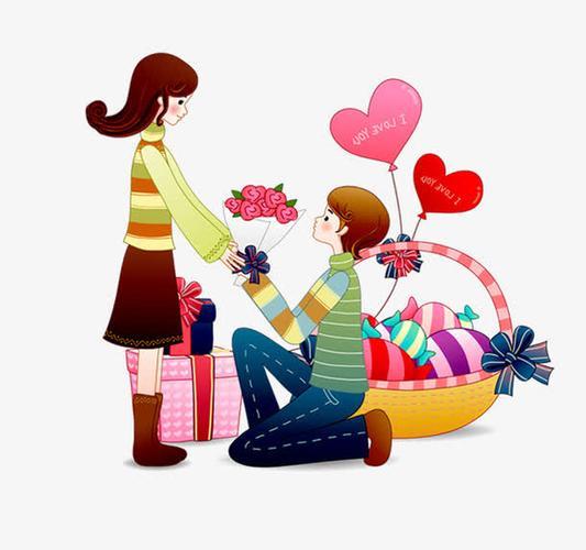 韩国情侣卡通图片 一组情侣图片卡通