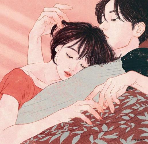 韩国情侣卡通图片 一组情侣图片卡通