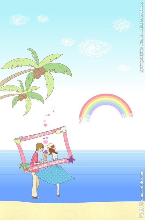 韩国情侣卡通图片 一组情侣图片卡通