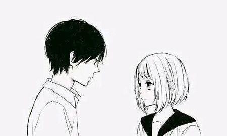 黑白漫画情侣图片 黑白的漫画图片