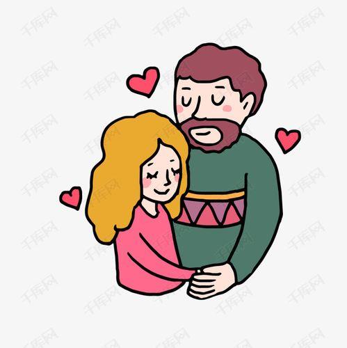 卡通情侣矢量图 高清矢量卡通图案图片