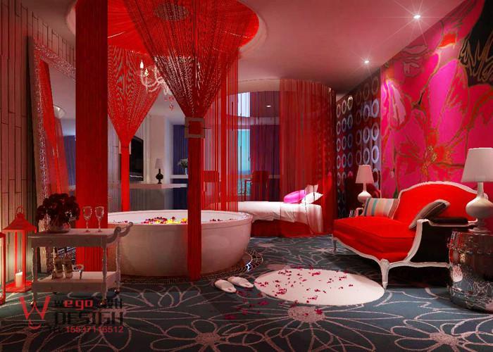 情侣酒店效果图 酒店情侣房布置图片大全