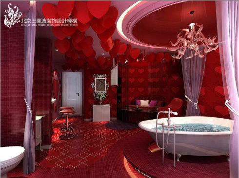 情侣酒店效果图 酒店情侣房布置图片大全