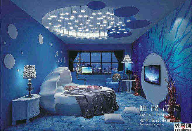 情侣酒店效果图 酒店情侣房布置图片大全