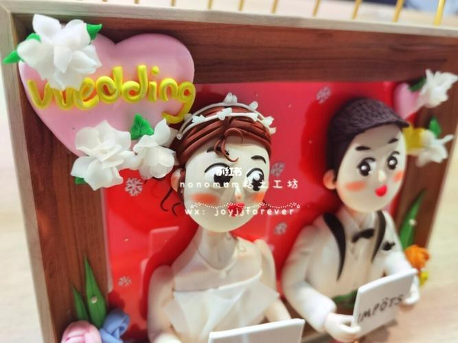 超轻粘土情侣作品图片 粘土情侣人偶图片大全