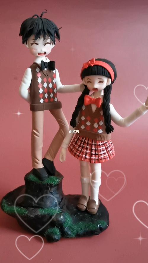 超轻粘土情侣作品图片 粘土情侣人偶图片大全
