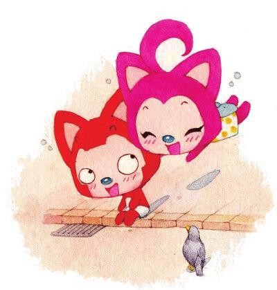 阿狸情侣图片 阿狸情侣头像一男一女高清