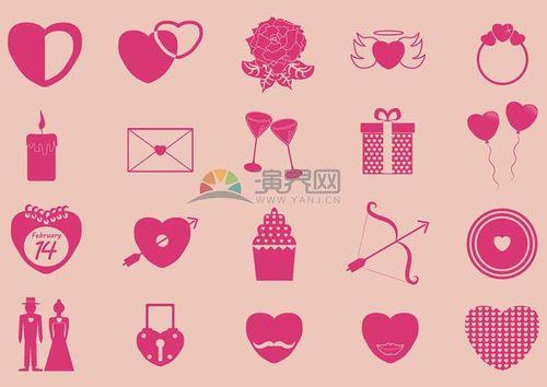 情侣元素图片 情侣背景图片