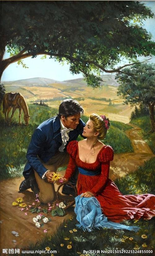 情侣油画图片大全 情头情侣双人油画