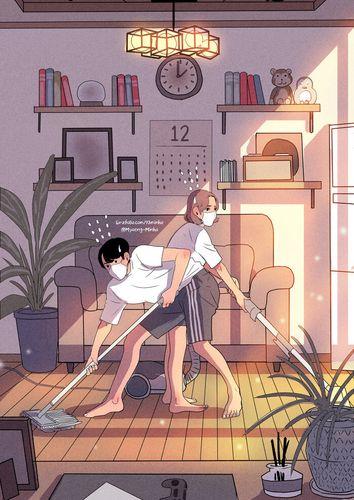 韩国插图情侣 找这个图片的情侣图片