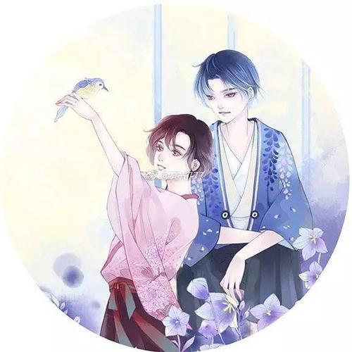 动漫人物男女情侣图片 情侣卡通动漫人物图片