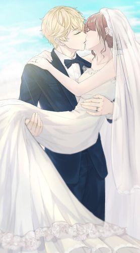 动漫婚纱图片情侣 关于婚纱的动漫图片