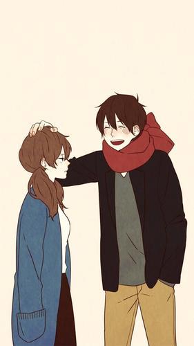 情侣图片动漫手绘 情侣漫画图片手绘简单