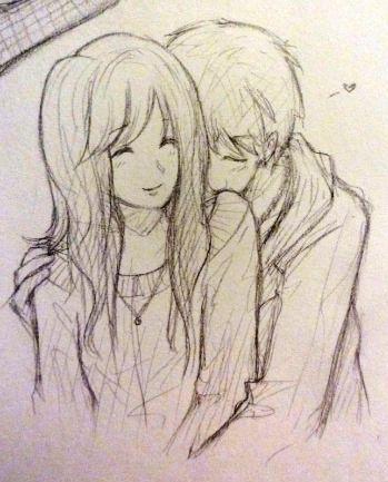 情侣图片动漫手绘 情侣漫画图片手绘简单