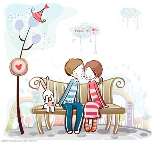 情侣图片动漫手绘 情侣漫画图片手绘简单