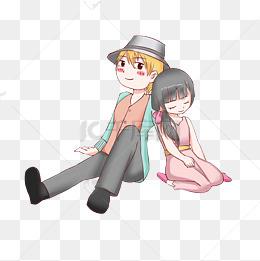 情侣图片动漫手绘 情侣漫画图片手绘简单