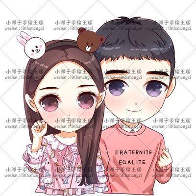 q版人物情侣萌图 情侣q版萌图片大全可爱