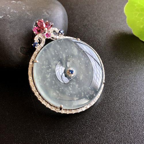 情侣平安扣吊坠图片 平安扣佩戴图片欣赏