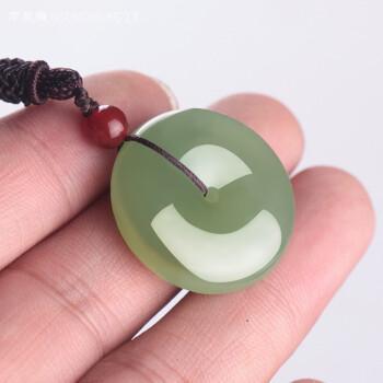 情侣平安扣吊坠图片 平安扣佩戴图片欣赏