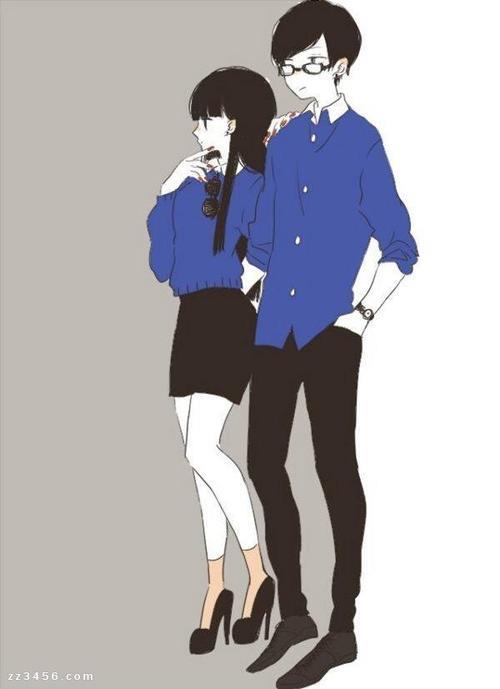 情侣插画手绘图片唯美 情侣手绘画图片大全