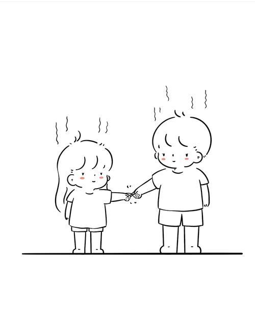 情侣简笔画图案 情侣简笔画图片大全可爱高清