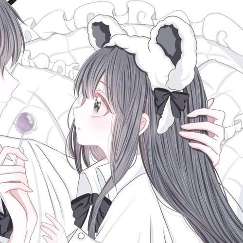 情侣图二次元 二次元情侣秀恩爱图片