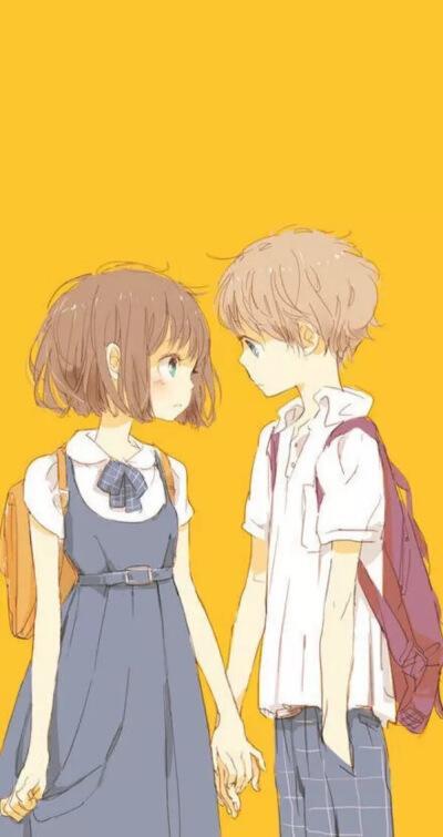 情侣图二次元 二次元情侣秀恩爱图片