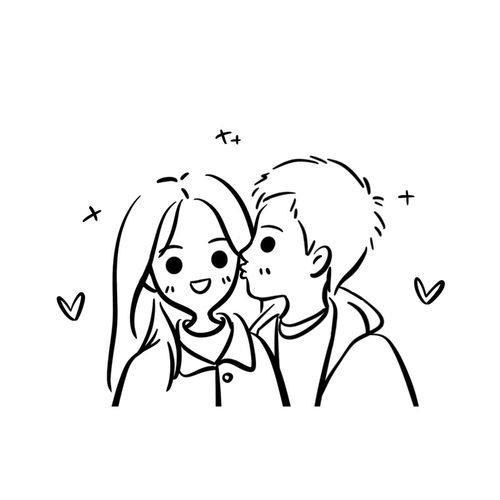 情侣简笔图 情侣图简笔画