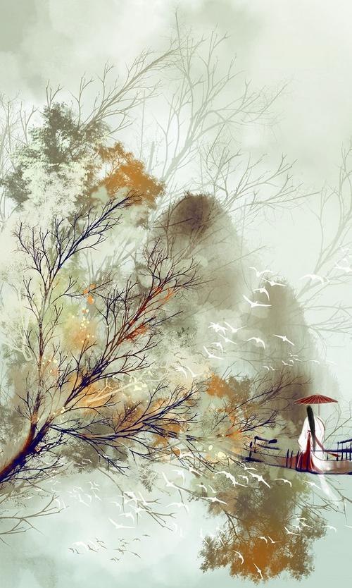 古装唯美情侣意境图片 古装剧情侣图片