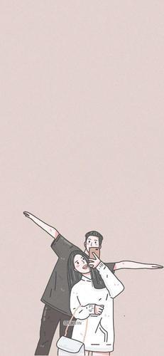 超甜情侣背景图 甜甜的情侣背景图高清