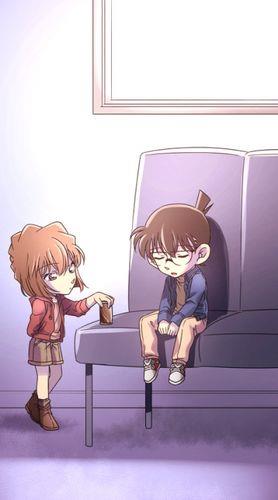 柯哀图片情侣 柯南小哀情侣头像