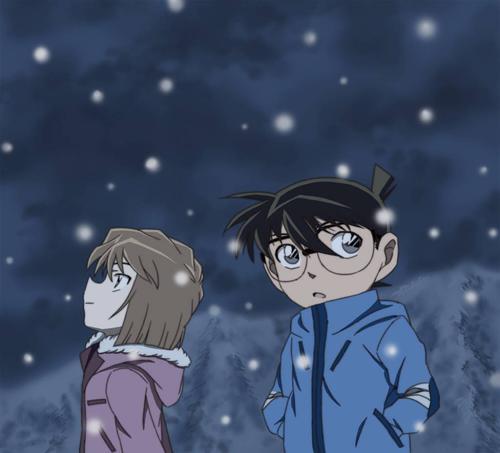 柯哀图片情侣 柯南小哀情侣头像