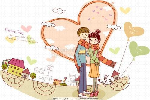 卡通浪漫情侣图片 情侣图片可爱