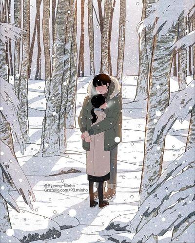 情侣冬季图片 冬天情侣图片大全图片