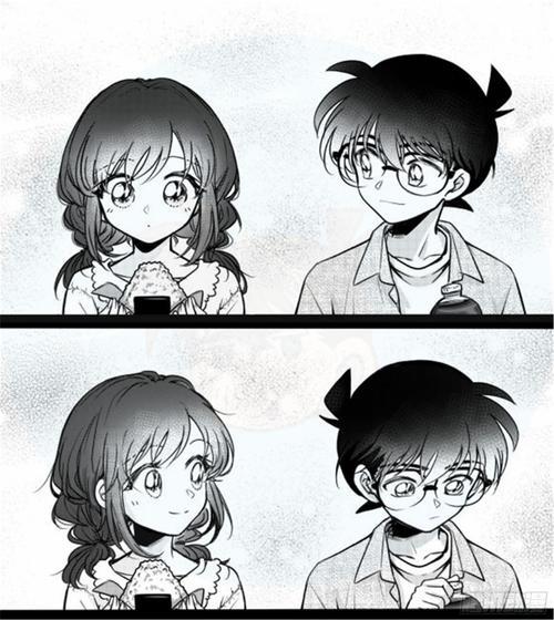 柯南北川雪情侣图片 柯南壁纸合照