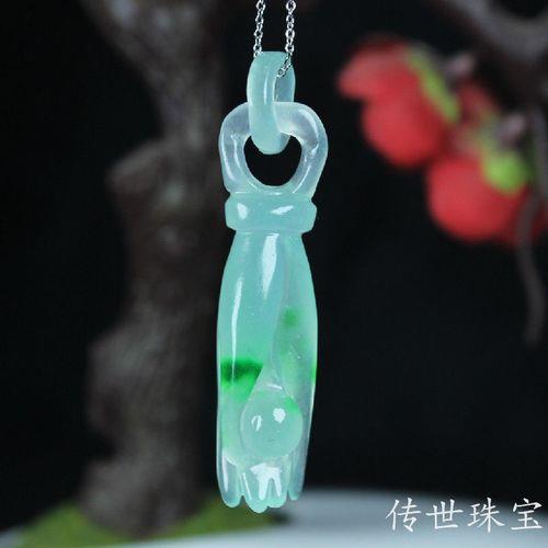 翡翠情侣款吊坠图片 情侣玉坠款式图片