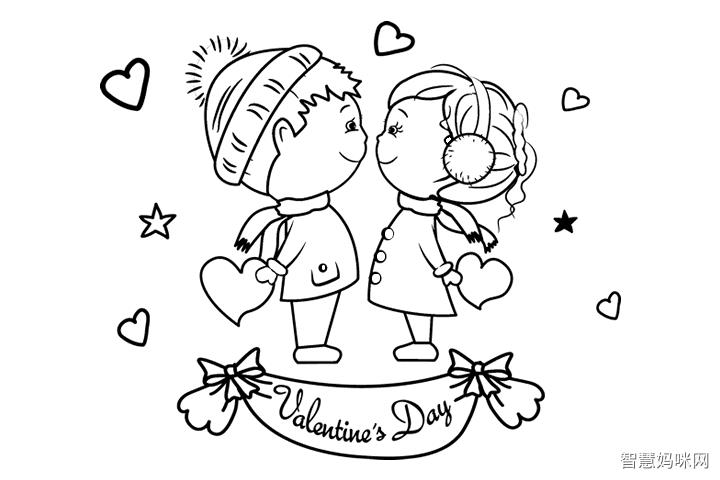 卡通情侣简笔画图片 情侣简笔画图片大全可爱