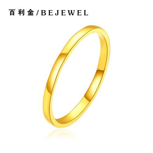 黄金戒指情侣款式大全图片 黄金情侣手链图片