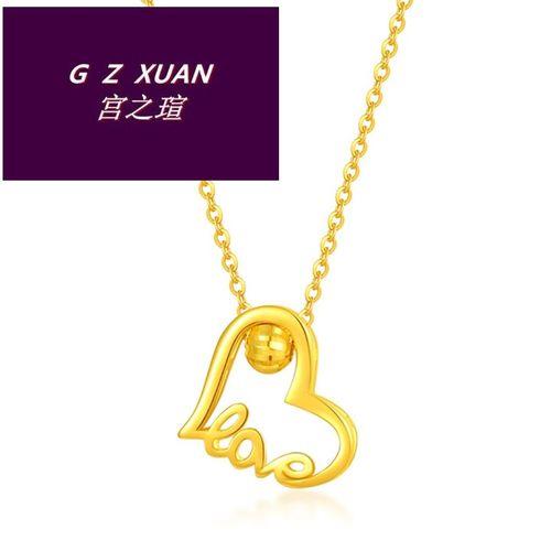 黄金情侣项链图片 情侣项链图片大全