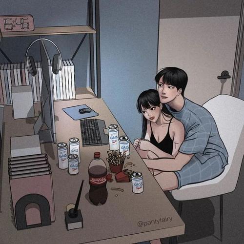 情侣同居图片 热恋情侣图片