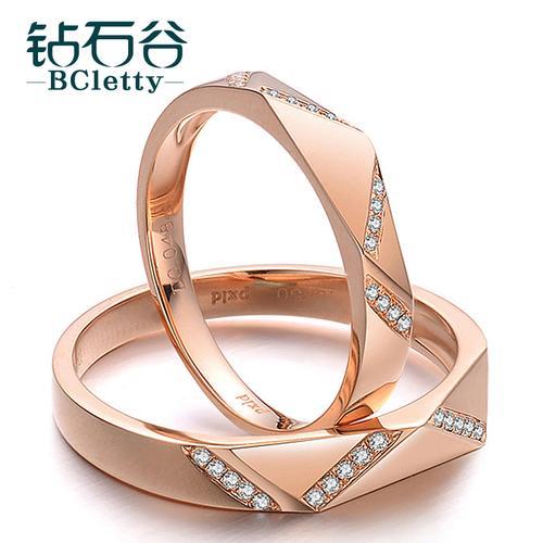 玫瑰金情侣戒指图片 玫瑰和戒指唯美图片