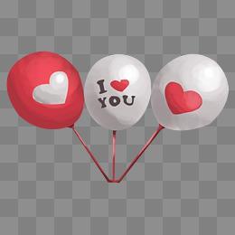 情侣气球图片 粉色气球图片