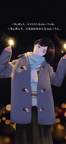 情侣聊天背景图动漫 情侣聊天背景图可爱卡通