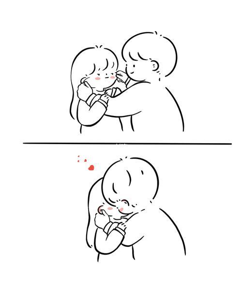 简笔画情侣图片大全 情侣简笔画图片大全可爱高清