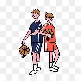 篮球动漫情侣图 动漫打篮球情侣头像高清图片