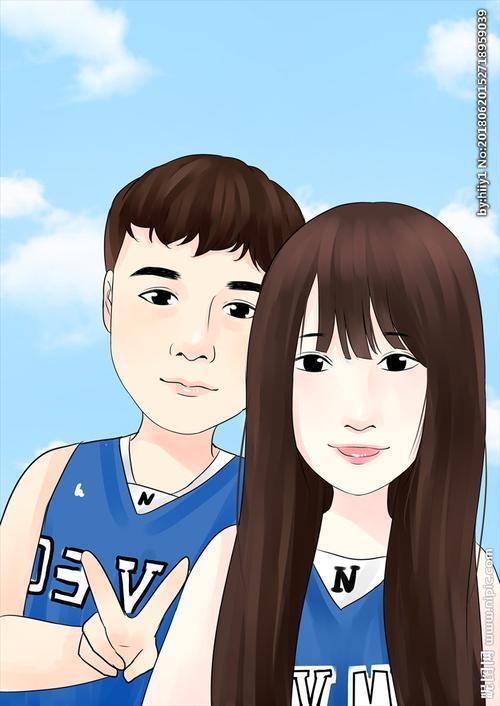 篮球动漫情侣图 动漫打篮球情侣头像高清图片