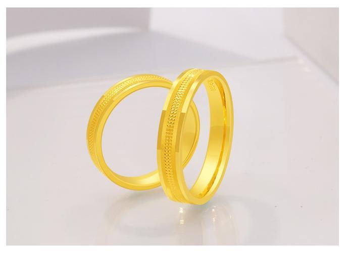 金戒指情侣款式图片 个性黄金戒指款式图片