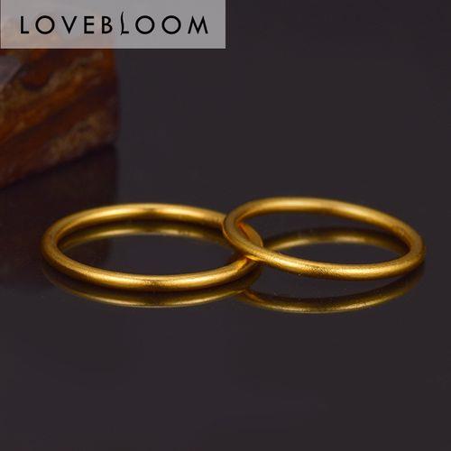 金戒指情侣款式图片 个性黄金戒指款式图片