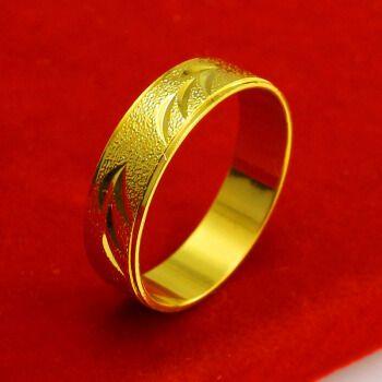 金戒指情侣款式图片 个性黄金戒指款式图片